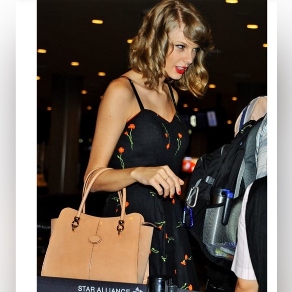 Tod's Handbags - Tod's “Alo Sella” Vachetta (Tan) Large Shopping Tote Bag